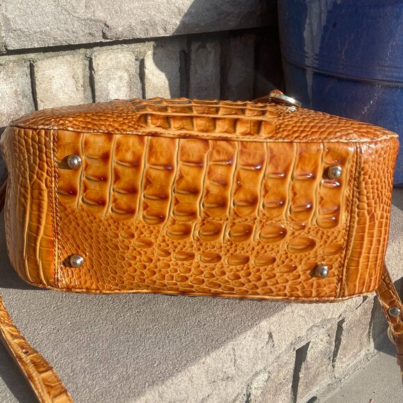 BRAHMIN MELBOURNE SATCHEL CROSSBODY Women's Shoulder Bag EUC - Picture 8 of 17